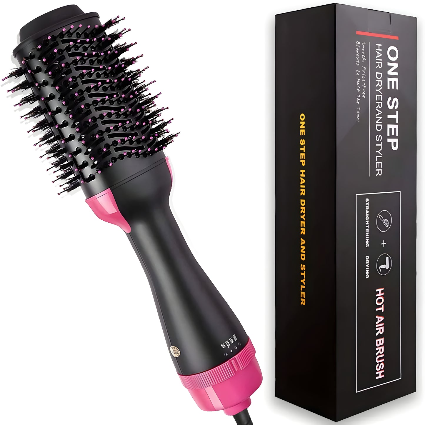 One Step Hair Dryer Brush – 3-in-1 Hot Air Styler, Volumizer & Straightener for Smooth, Frizz-Free Hair