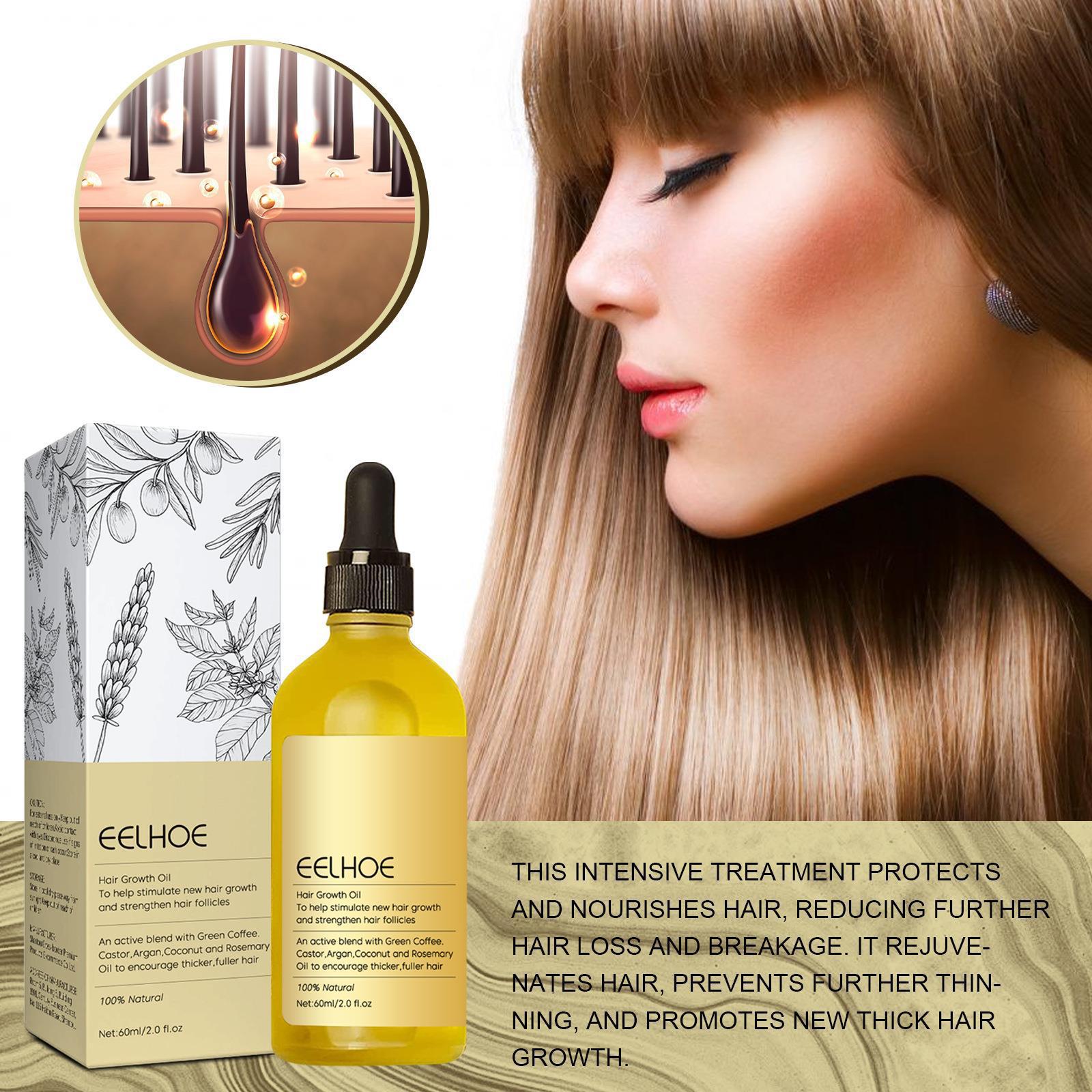 EELHOE Rosemary Dense Hair Essential Oil Hair Repair Hair Damage Prevention Soft Hair Nourishing Hair Hair Care Oil