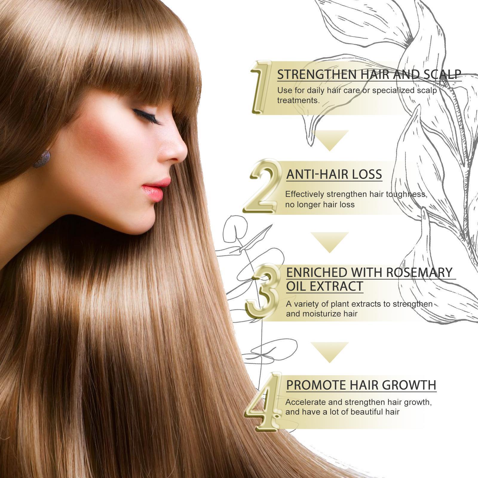 EELHOE Rosemary Dense Hair Essential Oil Hair Repair Hair Damage Prevention Soft Hair Nourishing Hair Hair Care Oil