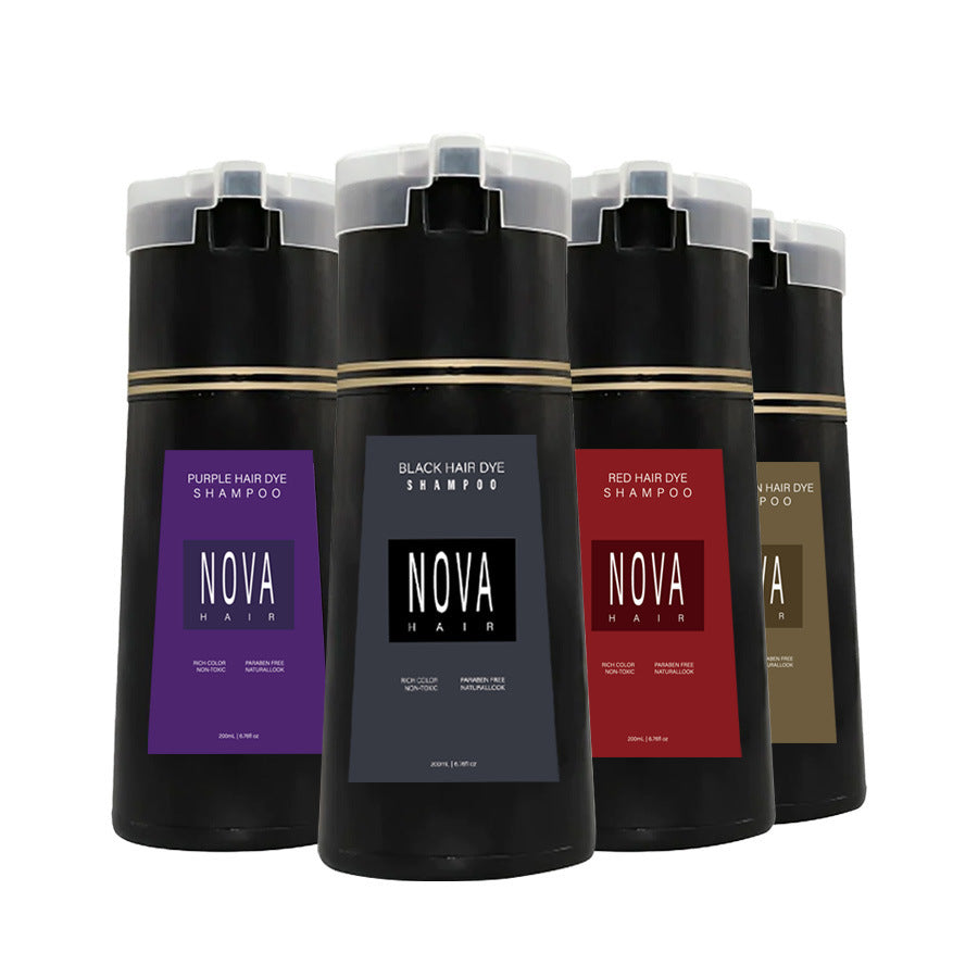 In Stock Cross-border Explosions Nova Hair Dye Shampoo Fixing Agent Mild And Non-irritating Hair Cream