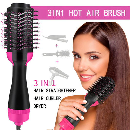 One Step Hair Dryer Brush – 3-in-1 Hot Air Styler, Volumizer & Straightener for Smooth, Frizz-Free Hair